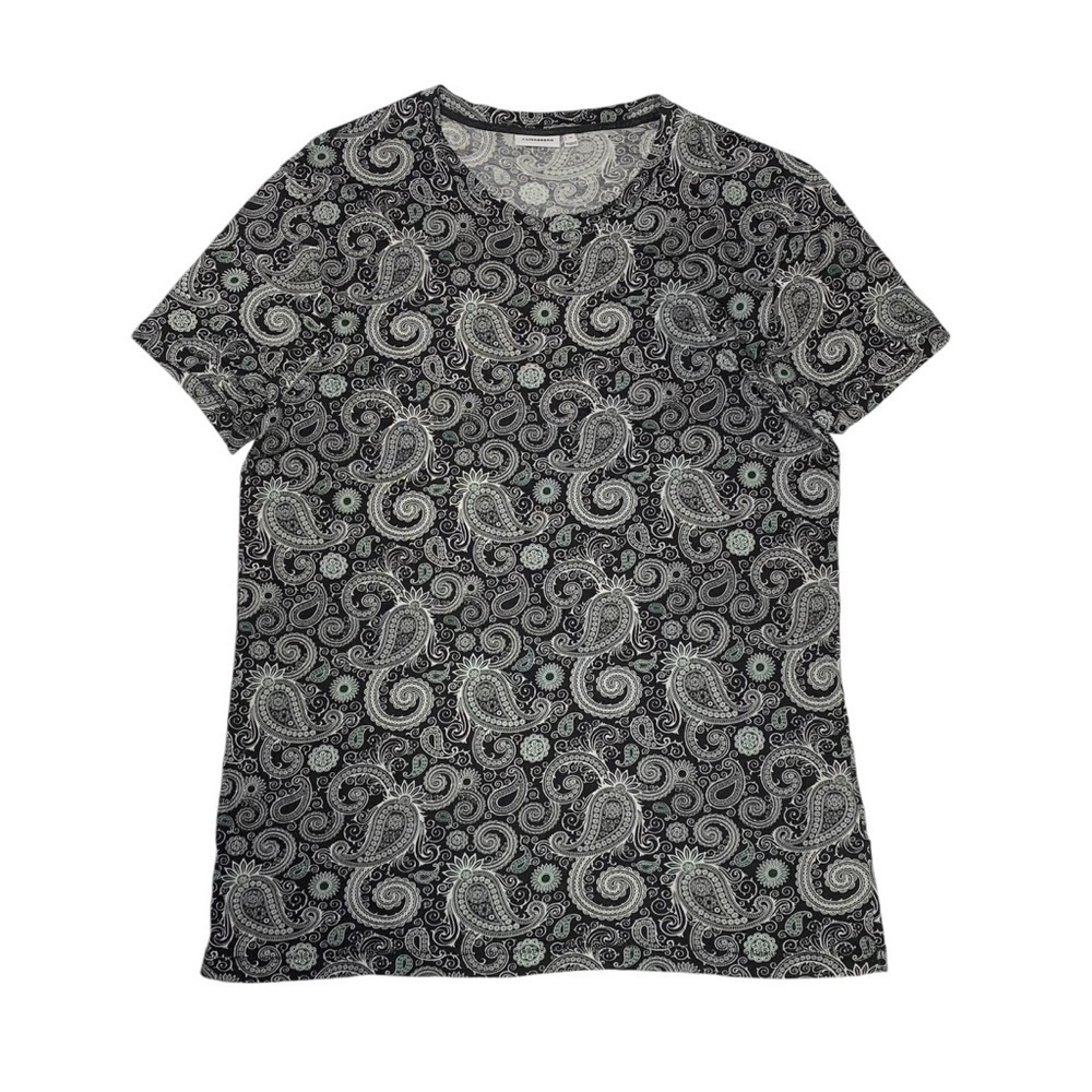 J.‎ Lindeberg mens M paisley crew neck tee shirt
